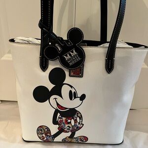 Disney Mickey Mouse White and Black Tote Bag